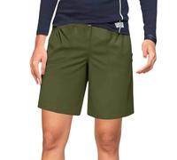 Générique Short Femme Été Short Cargo Baggy Travail avec Poches Léger Décontracté Shorts Taile Élastique Femmes Randonnée Fluide Shorts Élégant et Décontracté, avec Poches (Green, M)