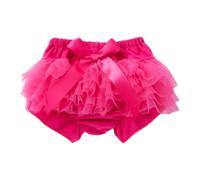 Générique Short Fille - Short en Dentelle Double Maille pour Filles avec Superposition Transparente Douce Et NœUd LéGer Et Confortable Style Jupe Courte à Enfiler pour Enfants IdéAl Au Quotidien