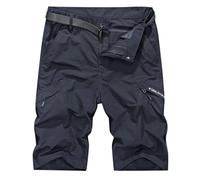 Générique Short Homme Bermuda - Short De Randonnée Cargo Décontracté pour Hommes Extensible dans 4 Directions Léger Été avec Plusieurs Poches 30 46 (avec Ceinture)