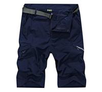 Générique Short Homme Bermuda - Short De Randonnée Cargo Décontracté pour Hommes Extensible dans 4 Directions Léger Été avec Plusieurs Poches 30 46 (avec Ceinture)