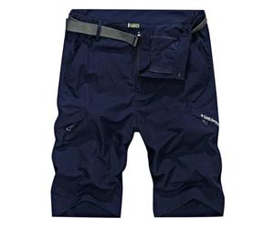 Générique Short Homme Bermuda - Short De Randonnée Cargo Décontracté pour Hommes Extensible dans 4 Directions Léger Été avec Plusieurs Poches 30 46 (avec Ceinture)