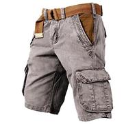 Générique Short Homme Cargo De Travail Chantier Vetement Randonnée 3/4 Bermuda Shorts Long Pantalon Court Taro Japonais Pantacourt Militaire Grande Taille Tactique Ete Et Bermudas Baggy Jogging