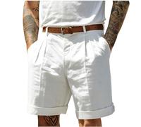 Générique Short Homme Décontracté Coupe Ample Poches Bermuda Latérales Fonctionnelles L'été Short Cargo Coupe Classique Grandes Tailles Disponibles Homme