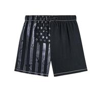 Générique Short Homme été Short imprimé décontracté Style Britannique Classique léger et idéal Quotidien pour Les Aventures Estivales et Les activités de Plein air (Black, XL)