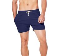 Générique Short Homme Léger Été Shorts De Travail Court avec Poches Taille Elastique L'été D'été Décontracté Enpour L'extérieur Bermuda Taille Élastique Cordon