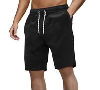 Générique Short Homme, Short Homme Blanc, Short D'été Confort Relax Doux Respirant Taille Élastique avec Cordon Idéal Quotidien Jogging Maillot de Bain