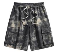 Générique Short Homme, Short Homme Blanc, Short D'été Double Couche avec Plusieurs Poches Confortable pour Outdoor Plage Et Voyages Jogging Maillot de Bain