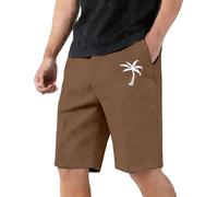 Générique Short Homme, Short Homme Blanc, Short D'été Léger Et Respirant Taille Élastique Cordon Coupe Loose pour La Plage Maillot de Bain Jogging