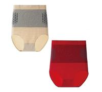 Générique Short Sculptant Brûle Les Graisses, Moulage par Compression Taille Haute for Améliorer La Production Naturelle De Chaleur Et L'évacuation De La Transpiration(Nude+Red,XXL)