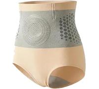 Générique Short Sculptant Thermogénique Brûleur De Graisse Short Gainant 4 en 1 Shorts Gainant Ventre Plat TailleHaute pour Femme Pantalon Court Raffermissant et Sculptant (Beige, S)