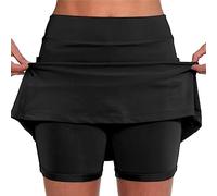 Générique Short Sport Femme,Votre Compte,avec Poches Sport Décontracté Jupe Couleur Unie Grande Taille Short Taille Moyenne Pantalons- La Randonnée, La Course Pas Cher