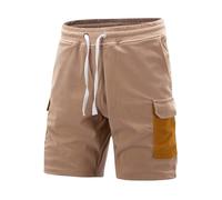 Générique Short Travail Homme,Short De Travail D'éTé, Pantalon DéContracté avec Poches, Style RéTro, Style Cent Cinq, Style High Street (Khaki, M)