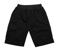 Générique Shorts Cargo pour garçons et Enfants, Shorts Amples et Extensibles décontractés pour Jeunes garçons, Bas Cargo d'extérieur (Black, 10-11 Years)
