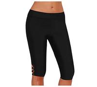 Générique Shorts De Bain Femme Maillot Short Culotte Menstruelle Bas Menstruel Grande Taille Réglable Élastique Doux Shorty Plage Été 2025 Regle Ado Noir Le Noir-1 L
