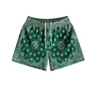 Générique Shorts De Loisirs Bohemian avec Cordon De Serrage Et Poches Fonctionnel Bermudas en Tissu Souple Confort Optimal Résistant Pantalon Mi-Long Bouffant Décontracté Polyvalent Pantalon Court