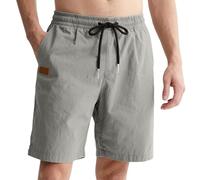 Générique Shorts DE Travail Short DéContracté Homme Coupe Droite ÉLéGant pour Toutes Saisons Confortable Et Polyvalent Quotidien Shorts DE VéLo à Coupe LâChe Hommes (Grey, L)
