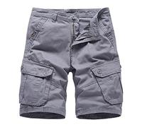 Générique Shorts Et Bermudas Homme Cargo, Short de Travail Loisirs Été Décontractés Bermuda Chino Bagggy avec Cordon de Serrage Pantalon Tactique avec Multipoches Vêtements de Tous Les Jours
