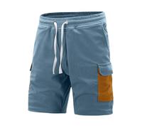 Générique Shorts Et Bermudas Homme,Short De Travail D'éTé, Pantalon DéContracté avec Poches, Style RéTro, Style Cent Cinq, Style High Street (Light Blue, XL)
