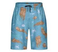 Générique Shorty Femme Coton, Pantalon Court Large Femme,Décontracté Haute Imprimé Intégral Élastique Confortable pour Les Jours et Sorties Estivales Shorty Pantacourt Pantalons