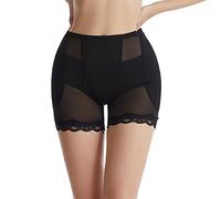 Générique Shorty Femme Shorty Minceur Anti Cellulite Femmes Taille Haute Leggings Taille Pantalon sans Couture Bout à Bout Corps façonnage Pantalon Collants Sculptants Femme Short Gainant (Black, XS)