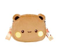 Générique Shoulder Bag - Plush, 7.87x6.1x1.57in Messenger Bag Cute Bear Design | Soft Lightweight Carry Bags Easy Open Closure, Bear Shoulder Bags For Daily Use, School, Work, Travel, Casual Outings