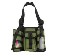Générique Shoulder Bag with Water Bottle Holder, Sports Shoulder Bag with Bottle Carrier, Workout Shoulder Bag with Multi Pockets, Adjustable Hiking Shoulder Bag with Carabiners,