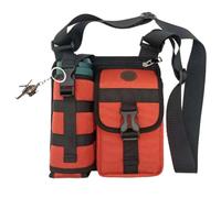 Générique Shoulder Bags with Water Bottle Holder,Men's Crossbody Purse for Workout Going Out,Small Multi Compartment Backpacks (Orange)
