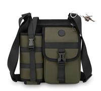 Générique Shoulder Bags with Water Bottle Holder,Men's Crossbody Purse for Workout Going Out,Small Multi Compartment Backpacks (Green)