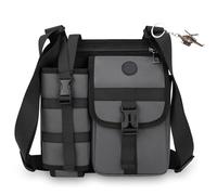 Générique Shoulder Bags with Water Bottle Holder,Men's Crossbody Purse for Workout Going Out,Small Multi Compartment Backpacks (Gray)