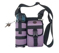 Générique Shoulder Bags with Water Bottle Holder,Men's Crossbody Purse for Workout Going Out,Small Multi Compartment Backpacks (Purple)