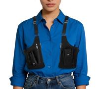 Générique Shoulder Holster Bag - Anti-Theft Sling Armpit Pouch for Outdoor | PVC Polyester with Adjustable Fit, Blue Yellow Brown Pink Options, Travel Work School Passport Money Phone