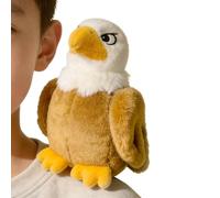 Générique Shoulder Magnet Plush Plush Stuffed Animal with Magnet | Bald Eagle Shoulder Cosplay Prop for Children Adults Enthusiasts Collectors Theme Parties Campus Activities