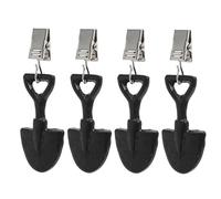 Générique Shovel Shape Tablecloth Weights, 1.02x0.24x2.24 inches, 4 Piece Iron Set, Windproof Metal Pendant, Outdoor Party, Garden Furniture, Decorative Fastener, Banquet Tool