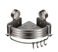 Générique Shower Corner Organizer Suction Cup | Wall Mounted Storage Basket | No-Drill Removable Bathroom Organizers For Shampoo Skin Care Products And Others