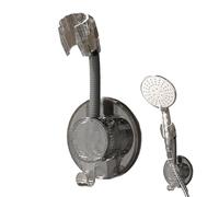 Générique Shower Head Holder, Adjustable Shower Bracket, 6Inches Waterproof and Fire-Resistant Design, No Drill Ergonomic Wand Stand for Apartment, Hotel, Dorm, Bathroom, Wall Mount, Gray Creamy