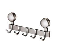 Générique Shower Hook - Space Aluminum, 18.98x4.53x1.77in Hooks Holder Scratch-Free Support | Suction Cup Removable Wall-Mount Clothes Rack, Towel Hook Rack For Bathroom, Bedroom, Kitchen, Wardrobe