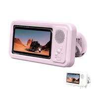 Générique Shower Phone Holder with Wireless Bluetooth Speaker, 2026 Upgraded Waterproof/Fog-Resistant for Any Phone, Waterproof Box Speaker Bathroom (Pink)