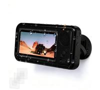 Générique Shower Phone Holder with Wireless Bluetooth Speaker, Shower Phone Holder Waterproof, Anti-Fog Retractable Screen Touch Showers Phones Case, 480 Rotation (Black)