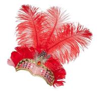 Générique Showgirl Headpiece - Headdress Accessories, Exquisite Decor, High Stability Comfort Fit, Rapid Style Transformation, Party Supplies, Captivating Flair For Party Festival Cocktail