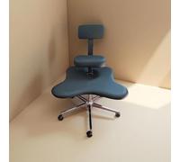 Générique Siege Assis Genoux Chaise de Bureau à Genoux, Chaises Ergonomiques à Pattes Croisées avec Un Angle D'inclinaison Réglable et Au Milieu du Dos, Chaise de Bureau Ergonomique(Noir)