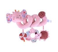Générique Siège D'auto Et Poussette en Peluche pour Bébé - Emballage D'activité en Forme De Lapin Éléphant en | Jouet Suspendu en Peluche Sensoriel Rose avec Hochet Couineur | D'éducation Précoce