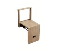 Générique Siège de Couloir Pliable, Banc à Chaussures Pliable Ultra-Mince, Tabouret à Langer Facile à Installer, Chaise Murale for Petits espaces(Wood)