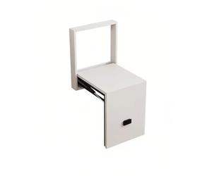 Générique Siège de Couloir Pliable, Banc à Chaussures Pliable Ultra-Mince, Tabouret à Langer Facile à Installer, Chaise Murale for Petits espaces(Milk)