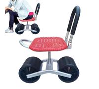 Générique Siège de Jardin Roulant - Pivotant à 360 Degrés, Métal Pliable,Chariot de Jardin avec Siège et Roues,pour Femmes Hommes Parents Seniors Jardinage Plantation Travaux Extérieur Pelouse