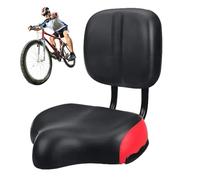 Générique Siège de Selle de vélo surdimensionné,Selle de vélo Large rembourrée avec Support Dorsal - Siège de Selle de réglable avec Dossier Souple, pour VTT, de Route, Tricycle Adulte