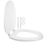 Générique Siège de Toilette Amovible en Eva Blanc Surface Lisse et Fermeture Douce, Housse de Siège de Toilette pour Salle de Bain à Domicile Classique et Simple