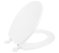 Générique Siège de Toilette Blanc en Mousse Surface Lisse, Coussin Pratique et Confortable, Accessoire pour Salle de Bain Moderne, 1pc