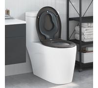 Générique Siège de Toilettes Familial avec siège pour Enfant Quick Release Duroplast,Quincaillerie,Plomberie,Pièces & matériel de plomberie,Anthracite,2.65 KG,42002350