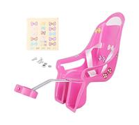 Générique Siège De Vélo De pour Fille, Siège De De Vélo pour Enfant, Ensemble De Siège De Vélo De Poupé-e, Accessoire De Fixation De Vélos pour avec Autocollants