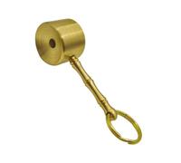 Générique Sifflet en métal pour événements Sportifs avec Finition dorée | Sifflet en métal compact avec boucle de fixation pour matériel de camping et kits de randonnée, accès rapide